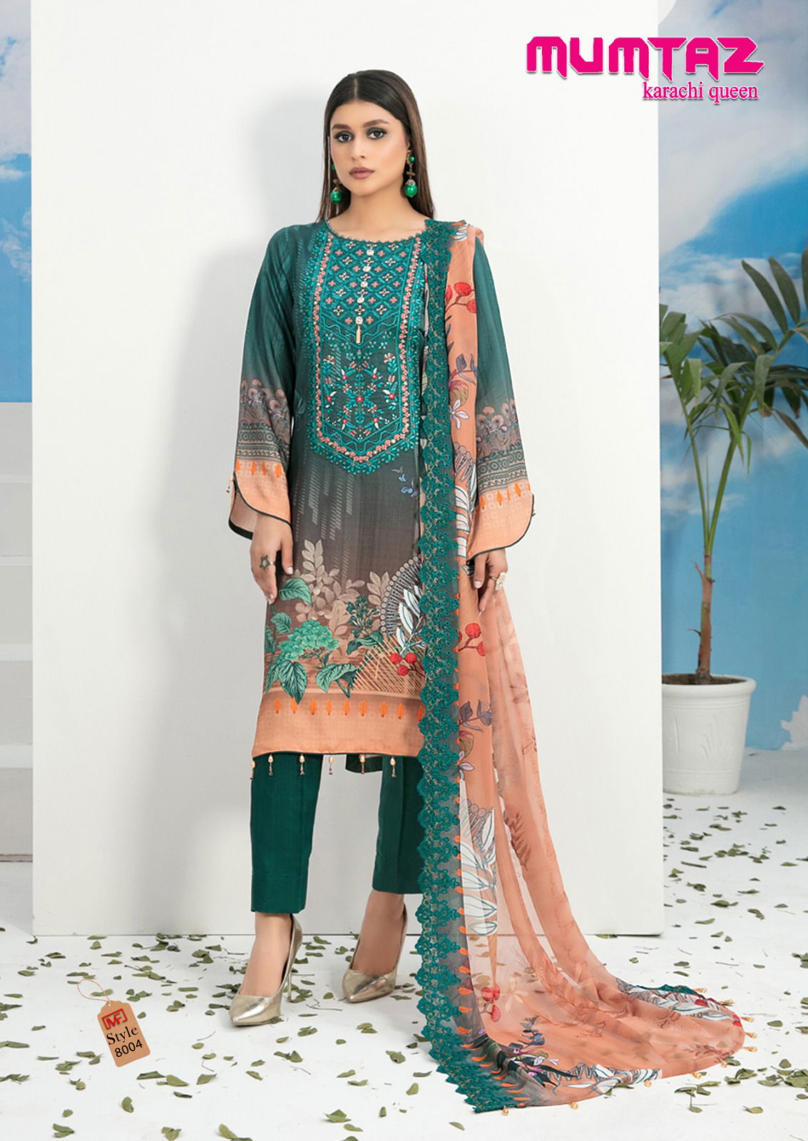 Mumtaz Karachi Queen Vol 8 By Madhav Karachi Cotton Dress Material